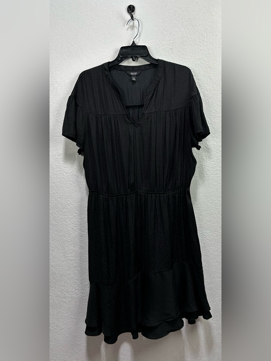 Simply Vera Vera Wang Dresses & Skirts - Simply Vera Vera Wang Womens Black Dot V-Neck Short Sleeve Dress No Belt Sz XXL